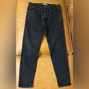 Zara Dark Wash Skinny Jeans - Black